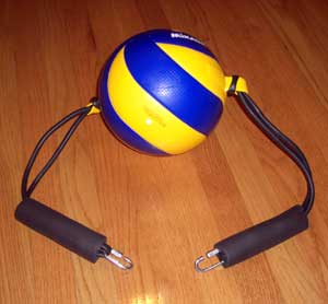 Volleyball Spike Trainer (Volleyball Training Equipment) Ball Assembly - Easily Remove for Storage or Replacement.